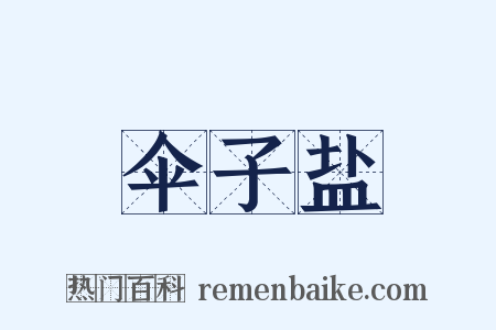 伞子盐是什么意思的图片